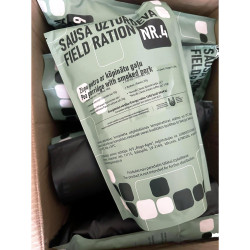 Latvian MRE Case of 9 Armed Forces Combat Rations 