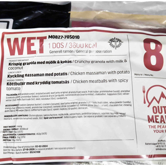 MRE Swedish 24HR Ration