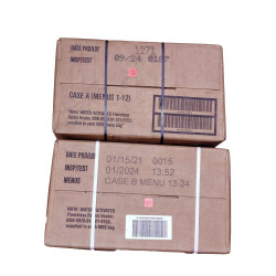 USA US MRE 2024 2 CASES OF 24 (A+B) USA Military U.S. Army Meal Ready to Eat Ration