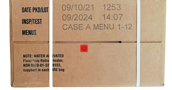 US MRE Type A Case - 12 Menus (1-12)