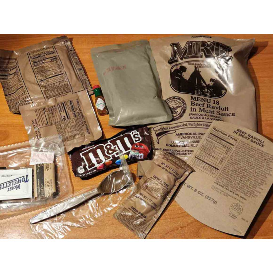 USA US MRE 2024 2 CASES OF 24 (A+B) USA Military U.S. Army Meal Ready to Eat Ration