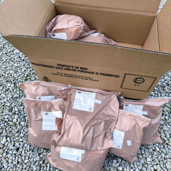 2024 British 24H MRE Case of 10 Packs 2024 British 24H MRE Case of 10 Packs