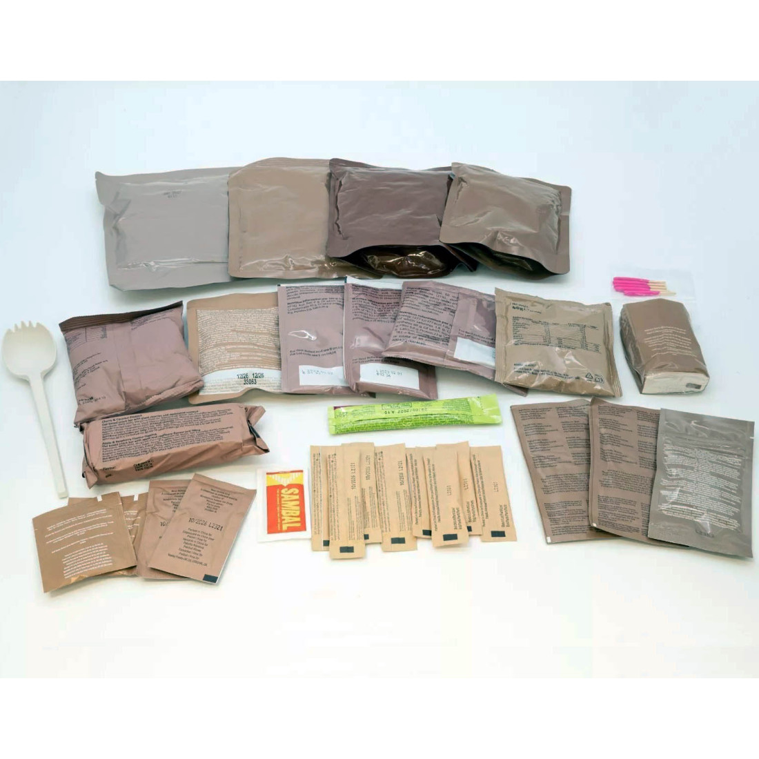 UK British MRE Ration Packs 24Hr Meals with 4000 Kcal