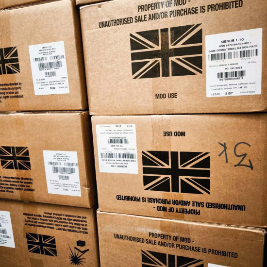 British 24H MRE Case of 10 Packs 2023