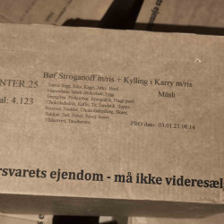 Denmark 24H MRE 25 Menu