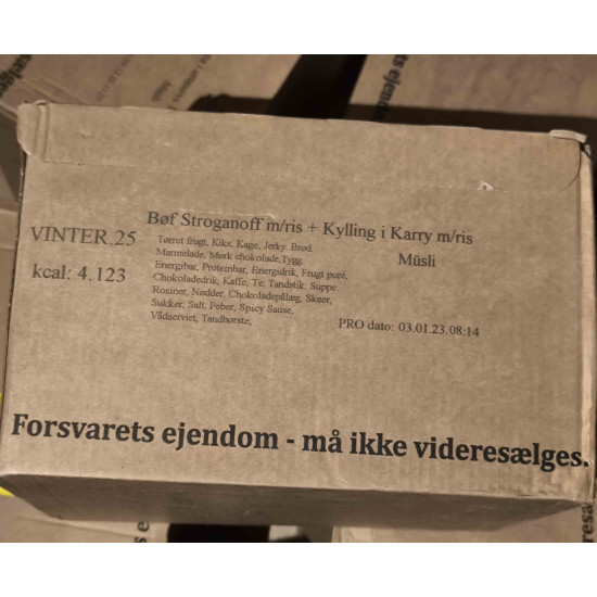 Denmark 24H MRE 25 Menu